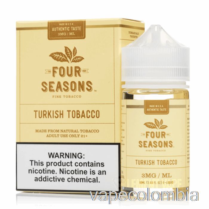 Kit Vape Completo Tabaco Turco - Cuatro Estaciones - 60ml 18mg